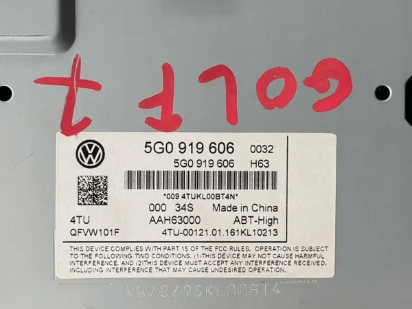 VW Golf VII radio-display OEM 5G0919606 - Gebruikt image 8