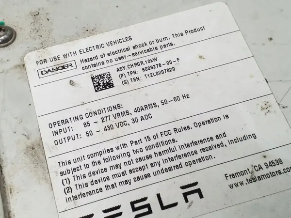 Tesla Model S Onduleur Avant OEM 600927800F image 4