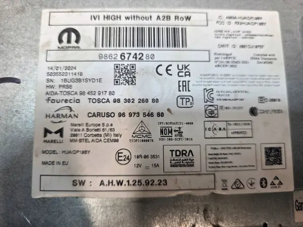 Lecteur GPS Avant Jeep Avenger OEM 9862674280 image 10