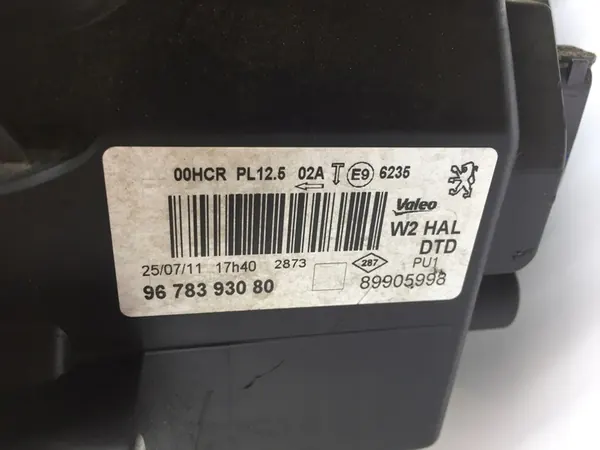 Peugeot 508 I 2010- faro delantero derecho Europa OEM image 5