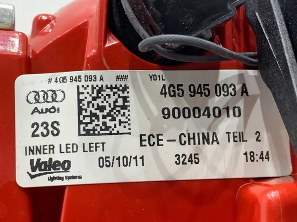 Luz Trasera Interior Izquierda Audi A6 C7 Sedán 10-18 image 5