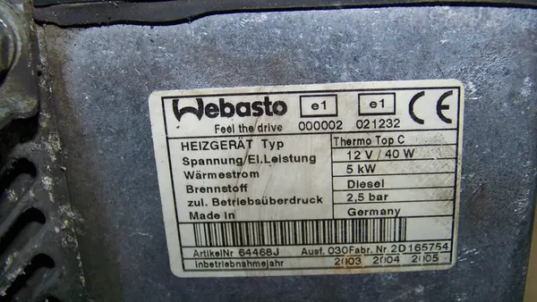 BMW X5 E53 3.0 D Webasto Heater image 5