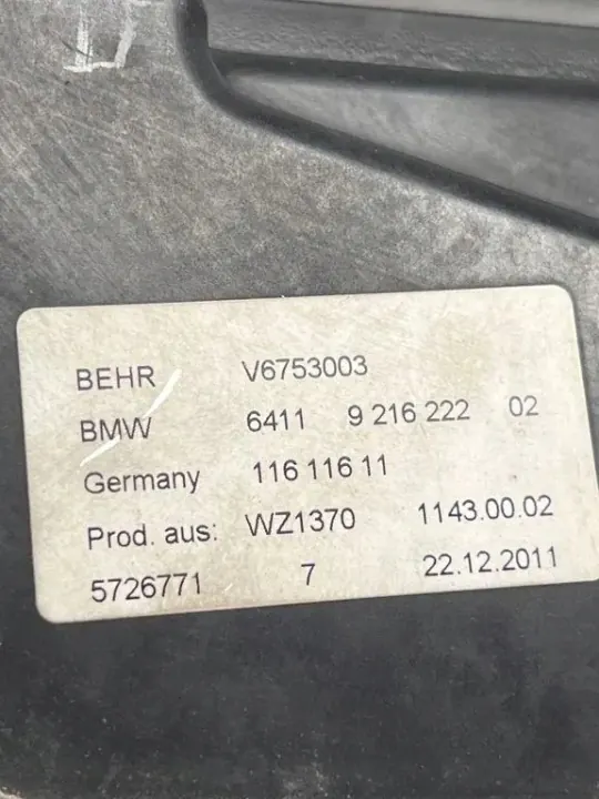 BMW Luchtmicrofilterkap OEM 11611611 - Gebruikt image 3