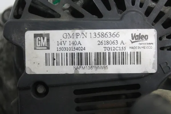 Vaihtovirtageneraattori Opel Astra J 1.6 CDTI 13586366 image 3