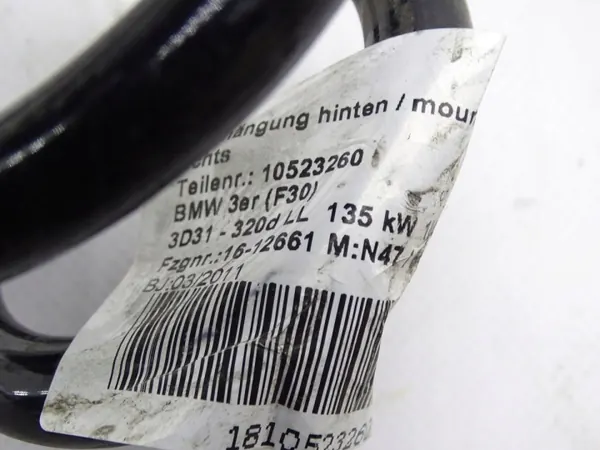 BMW OE 661 Hinterachsfeder 320mm Ø12mm image 3