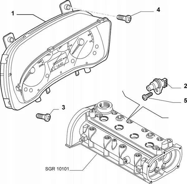 Sensor de árbol de levas Fiat Alfa Romeo Lancia RAM Jeep Abarth OE 46798368 image 2