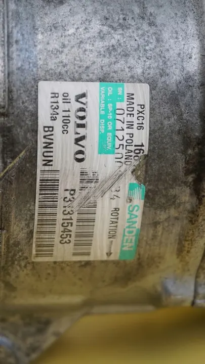 AC-kompressori Volvo S60 V60 XC70 S40 V40 31315453 image 6
