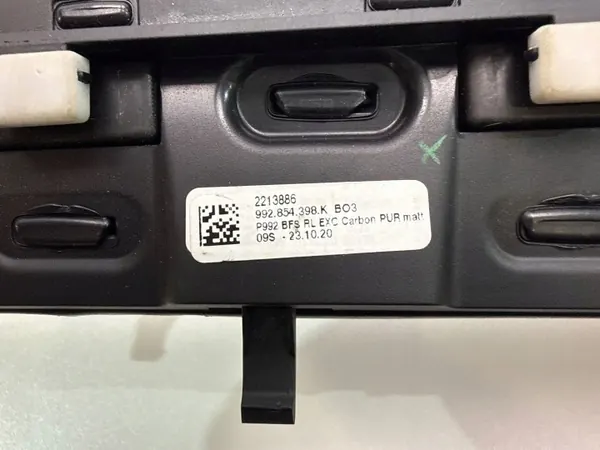 Porsche 911 992 Carbon Dashboard Strip OEM 992854398 image 6