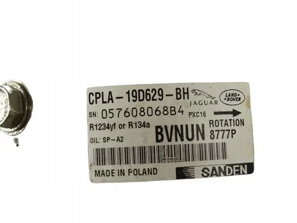 Compresseur de Climatisation Jaguar XF CPLA19D629BH image 4