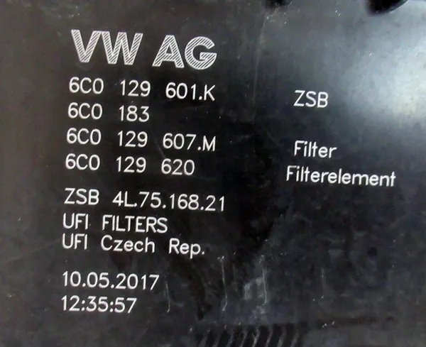 Ilmansuodattimen kotelo Skoda Rapid 1.6L image 4