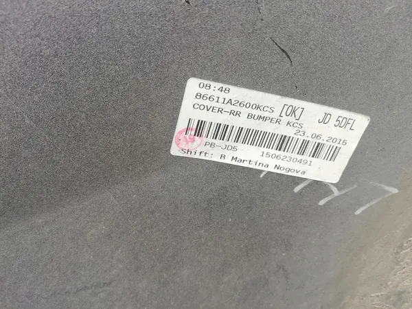 Parachoques trasero Kia Ceed II Lift 2015-> OEM 86611-A2600 image 10