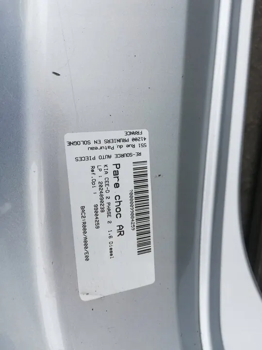 Parachoques trasero Kia Ceed II Lift 2015-> OEM 86611-A2600 image 4