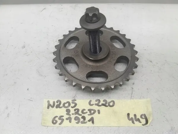 Engranaje de distribución + tornillo W205 C220 2.2 CDI A6510520200 image 9