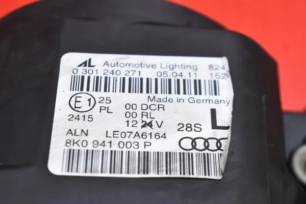 Faros izquierdo lente Xenon Audi A4 B8 2007-2011 8K0941003P image 3