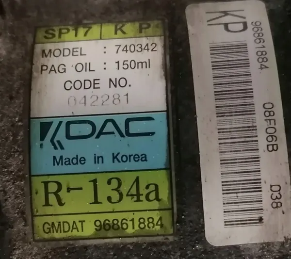 Compresseur de climatisation OPEL ANTARA 2.0 CDTI image 2