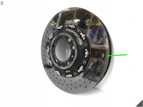 Porsche 991 992 Turbo Voorste Linker Keramische Schijf image 3