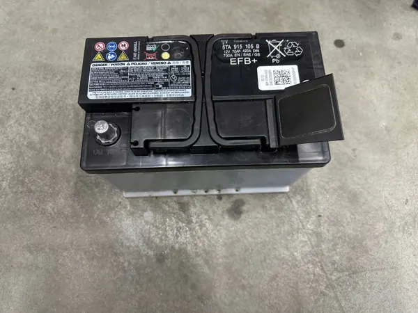 5TA915105B Akku 12V 70Ah 420A EFB+ Audi VW:lle image 6