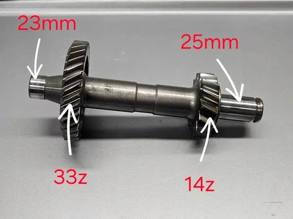 Arbre de marche arrière avec pignons 02E DQ250 DSG VW AUDI image 1