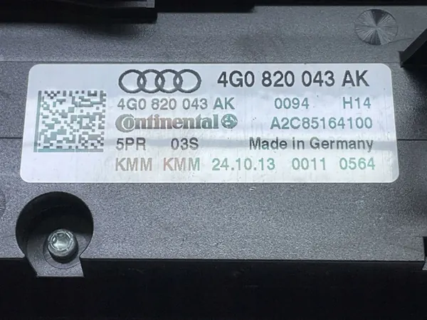 Audi A6 Allroad C7 ilmastointipaneeli OEM 4G0820043AK image 6
