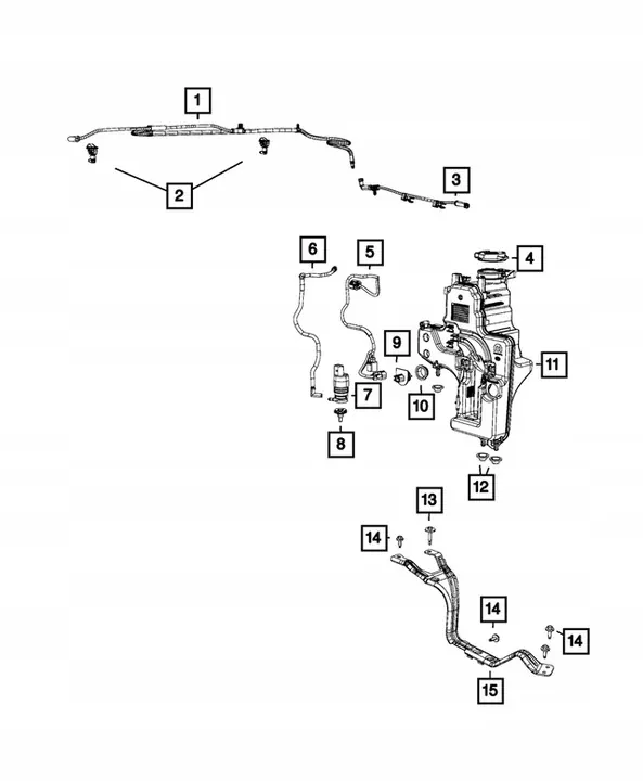 Pompe de lave-glace Jeep Voyager Wagoneer Pacifica image 2