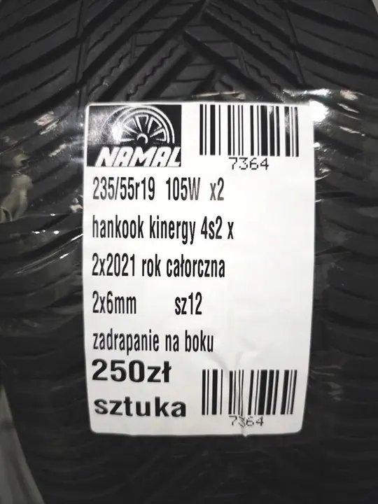 Hankook Kinergy 4S2 X H750A 235/55R19 XL image 9