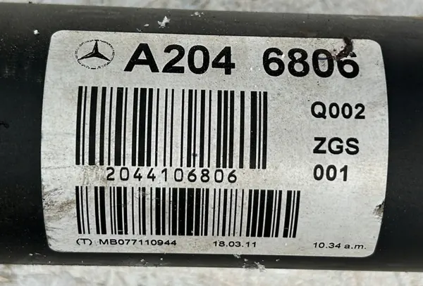 Drivaxel Mercedes GLK X204 08- 2.2 CDI 4MATIC A2044106806 image 5