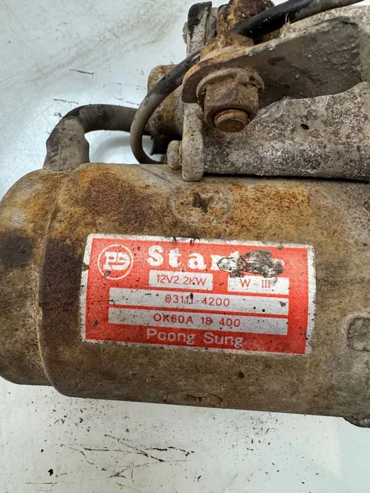 KIA K2500 K2700 K3000 Motor de Arranque 031114200 image 3