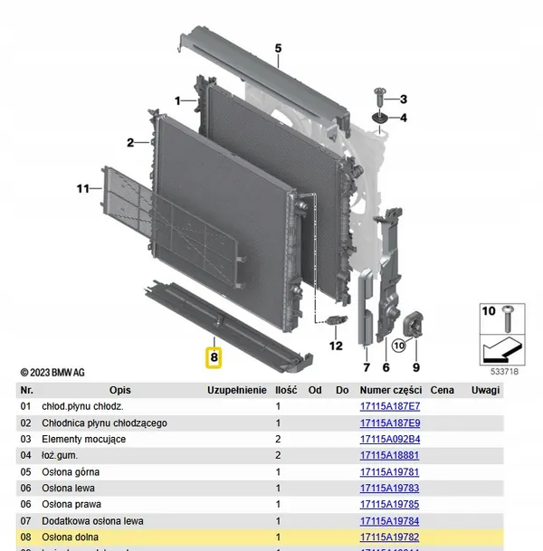 Suporte Radiador Inferior OEM 5A19782 image 4