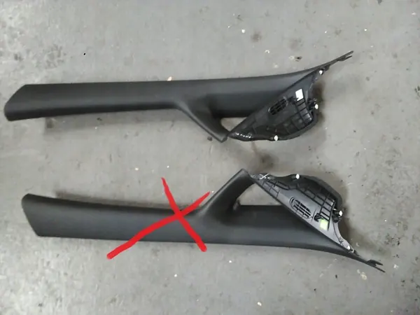 OEM PRZÓD OSŁONA SŁUPKA SŁUPEK POSZYCIE CZARNE Pilaarbekleding image 2