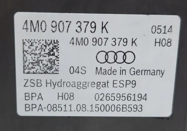 Bomba ABS OEM 4M0907379K 4M0614517N para Audi Q7 image 8