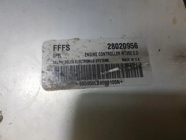 Computadora Motor OEM 28020956 para Opel Vectra C 1.6 16V image 3