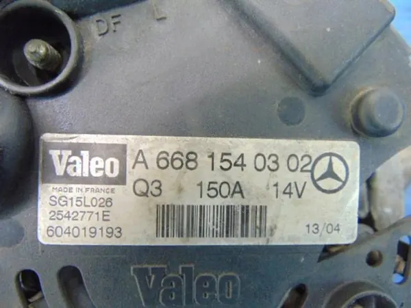 Vaihtovirtageneraattori Mercedes A-Klasse W168 1.7 CDI image 7