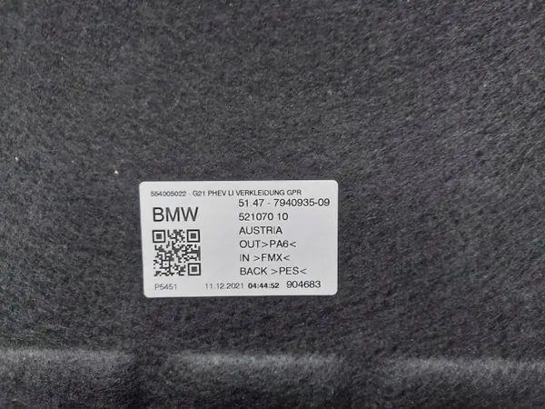 OEM 7940935-jlk01 BMW G21 G20 Tavaratilan Sivupaneeli image 3