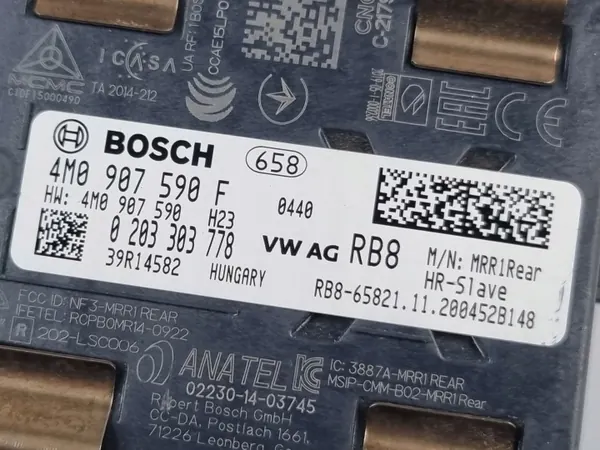 OEM 4M0907590F Filassistans radar vänster bak Audi image 5