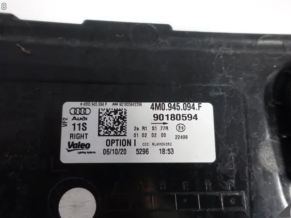 AUDI Q7 SQ7 II 4M0 Luz Trasera LED Derecha Europa OEM 4M0945094F image 9