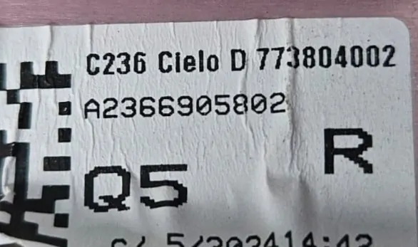 Faixa de teto direita Mercedes CLE A2366905802 image 2