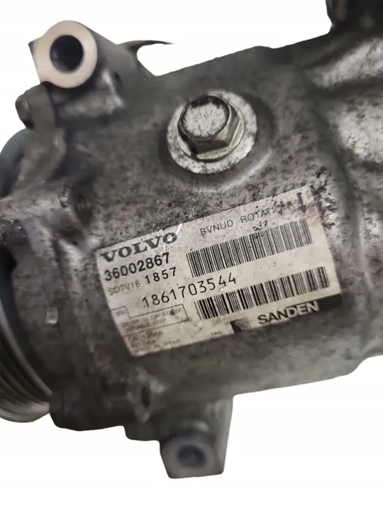 Volvo S60 II ilmastointikompressori 1.6L diesel 2014 OEM 36002867 image 7