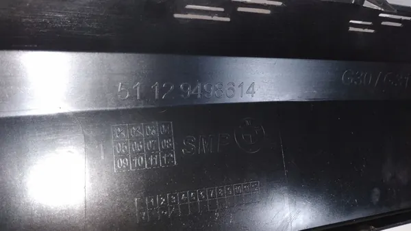 Bakre stötfångardiffusor BMW 5 G30 Lift OEM 51129498614 image 6