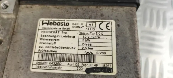 OEM 8Z0815069 Webasto Calefactor Auxiliar para Audi A2 image 3