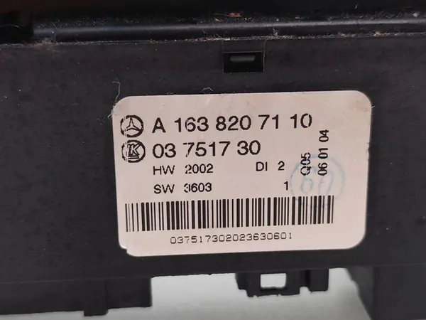 Schakelaar MERCEDES-BENZ M (W163) 2004 A1638207110 image 6