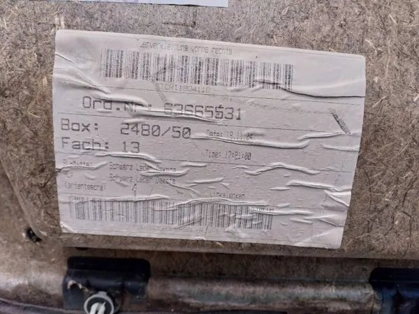 OEM S26380670 Framdörr Höger Inredning BMW 5 E60/E61 image 3