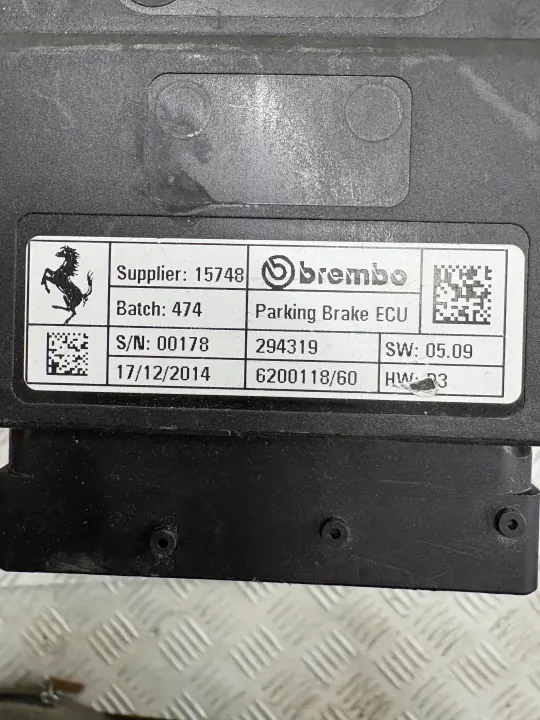 Módulo controlo travão traseiro OEM 15748 Ferrari 488 Pista image 4