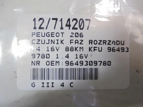 PEUGEOT 206 Kamaxelsensor image 7