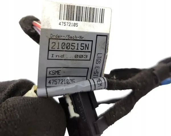 AUDI A6 C6 Kuljettajan istuimen johdotus vasen sähköinen muisti image 6