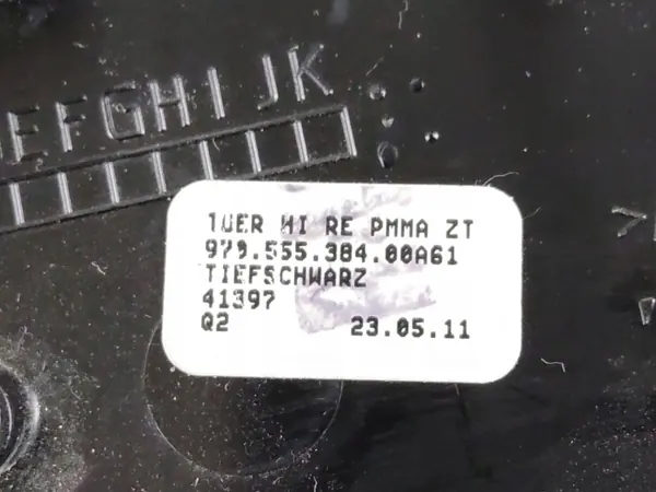 Porsche Panamera Moldura Puerta Trasera OEM 97055538400 image 4