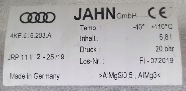 Tanque de suspensão Audi E-Tron 4KE 4KE616203A image 6