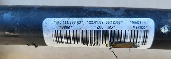 Barra Stabilizzatrice Anteriore VW Golf V Variant OE 1K0411303AS image 2