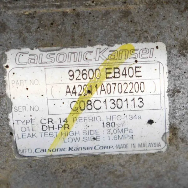 Compressore AC Nissan NP300 Navara 92600EB40E image 5