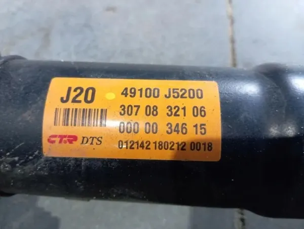 Árbol de transmisión Kia Stinger GT 2.0 T-GDI OEM 49100-J5200 image 3