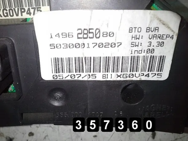 Peugeot 807 Display-Bildschirm OEM AM-357360 Gebraucht image 3